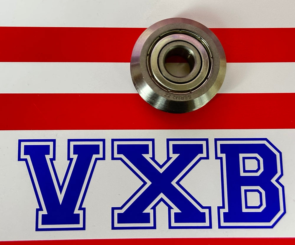 Stainless Steel RM2ZZ 3/8" V-Groove Guide Bearing SSW2-ZZ SSRM2ZZ - fast shipping 🇺🇸