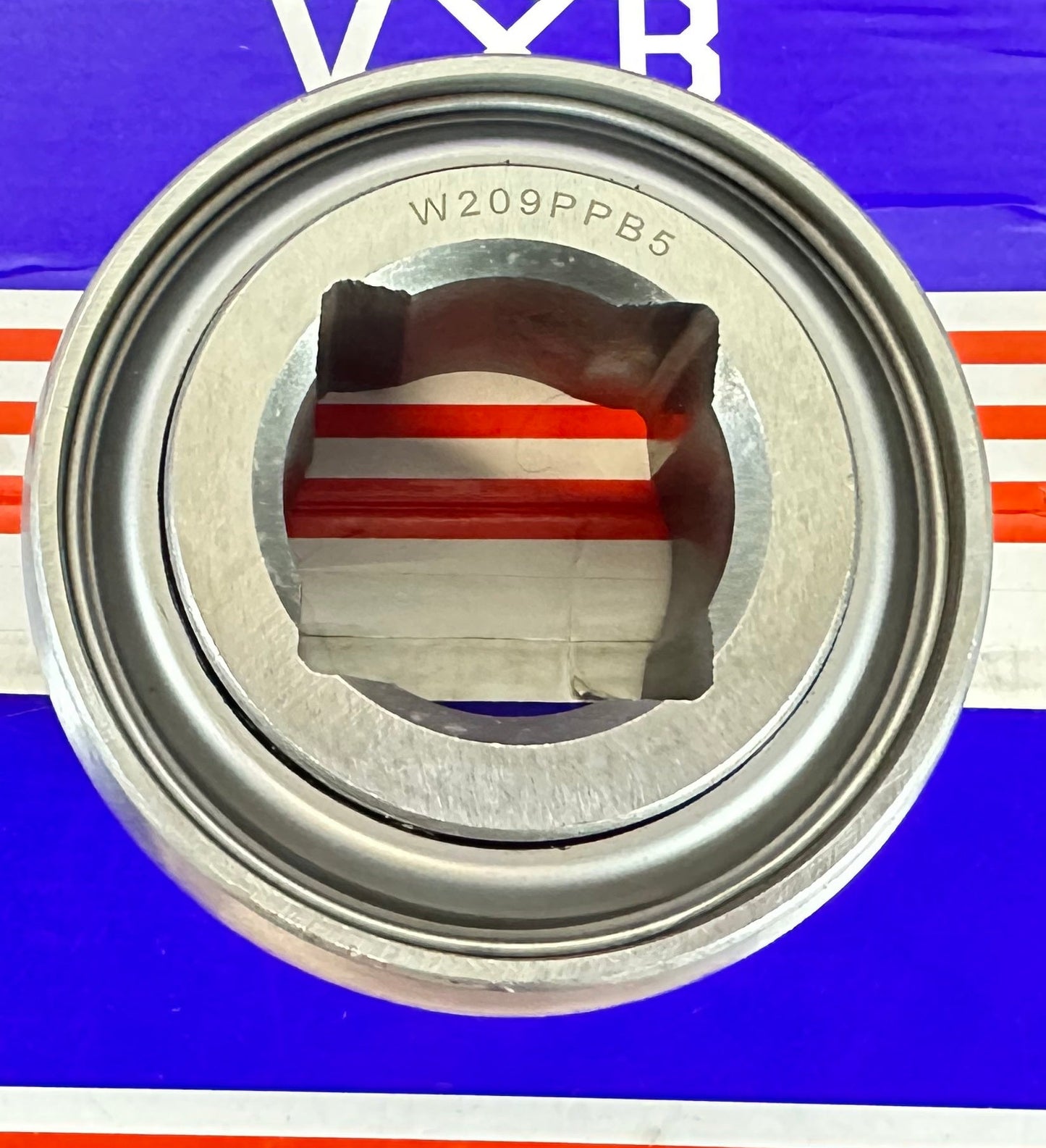 W209PPB5 Two Triple Lip Seals Square Bore 1-1/4" Bore Bearing - fast shipping 🇺🇸