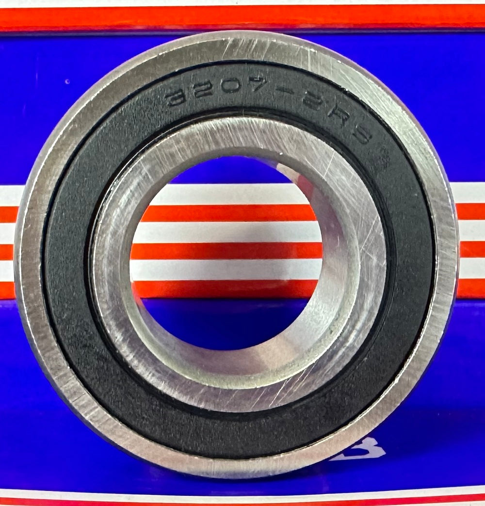 3207-2RS Bearing - Angular Contact - Sealed 35x72x27mm - fast shipping 🇺🇸