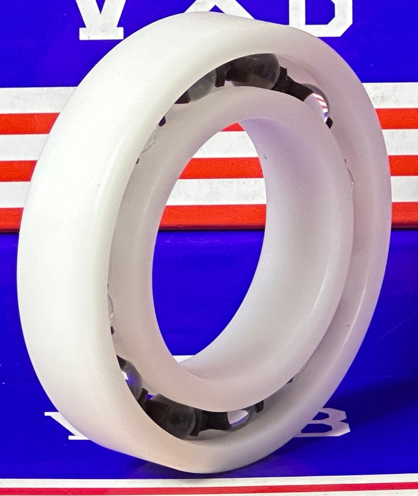 Acetal/POM Plastic Bearing 6008 - Glass Balls - 40x68x15mm - fast shipping 🇺🇸