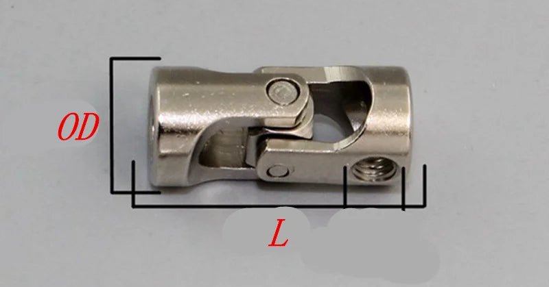 4mm to 4mm Miniature Cardan Joint Coupling With Set Screw - fast shipping 🇺🇸