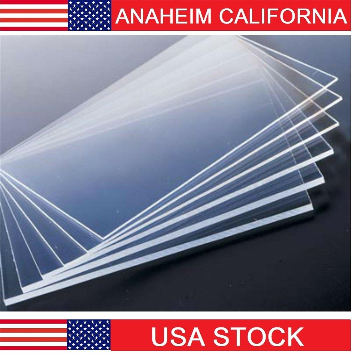 4x4 Feet 5mm Thick Clear Cast Acrylic Sheets 48 inch Cast Plexiglass Lucite Bulk - fast shipping 🇺🇸