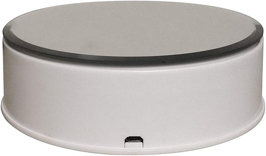 5.5" Electric Turntable Mirror Surface Motorized Rotating Display Stand - fast shipping 🇺🇸