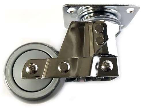 5" Caster Wheel 220 Lbs - PU Top Plate - fast shipping 🇺🇸