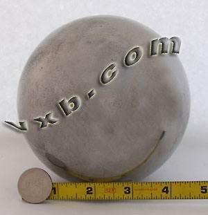 5 inch Diameter Chrome Steel 18.5 lbs Bearing Ball G400 - fast shipping 🇺🇸