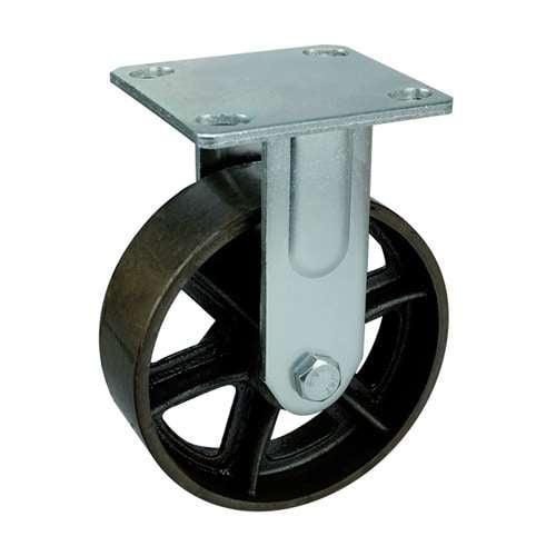 5" Heavy Duty Caster Wheel 507 Lbs Fixed Black Cast iron Top Plate - fast shipping 🇺🇸