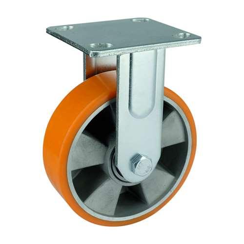 5" Heavy Duty Caster Wheel 926 Lbs Fixed Aluminium - PU Top Plate - fast shipping 🇺🇸