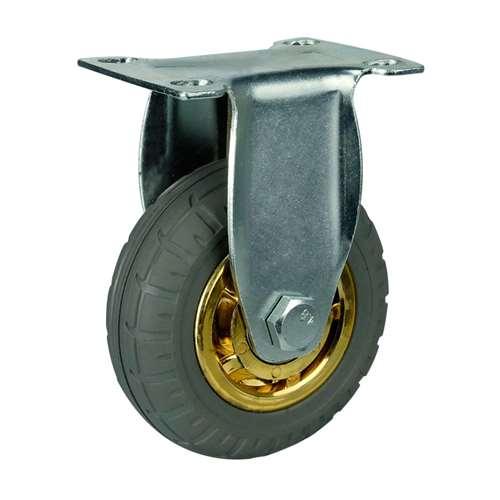 5" Caster Wheel Rigid Rubber Top Plate - fast shipping 🇺🇸