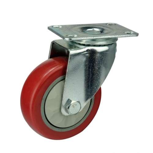 5" Caster Wheel - PVC - Top Plate Mount - fast shipping 🇺🇸
