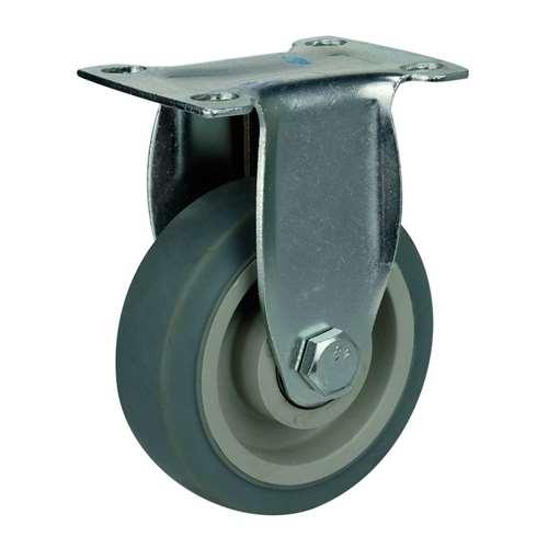 5" Caster Wheel 220 Lbs Rigid - TPR - Top Plate - fast shipping 🇺🇸