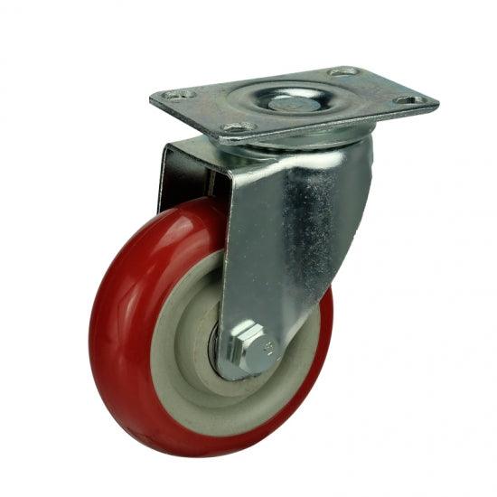 5" Caster Wheel 220 Lbs - PVC - Top Plate Mount - fast shipping 🇺🇸