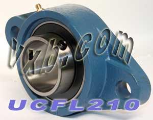 50mm Bearing UCFL-210 + 2-Bolt Flanged Cast Housing Mounted Bearing - fast shipping 🇺🇸