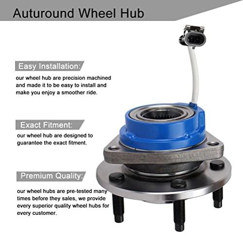 513121 Pair Front Wheel Hub & Bearing Assembly for Impala, Regal, DeVille, Grand Prix, Lacrosse, Lesabre, Century, Rendezvous, DTS, Intrigue 5 Lug w/ABS, Set of 2 - fast shipping 🇺🇸