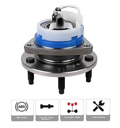513121 Pair Front Wheel Hub & Bearing Assembly for Impala, Regal, DeVille, Grand Prix, Lacrosse, Lesabre, Century, Rendezvous, DTS, Intrigue 5 Lug w/ABS, Set of 2 - fast shipping 🇺🇸