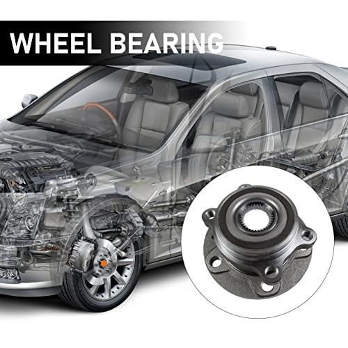 513253 Front Wheel Bearing & Hub Assembly Compatible - Audi A3 Q3 TT Quattro, VW Beetle CC Golf Jetta Passat - fast shipping 🇺🇸