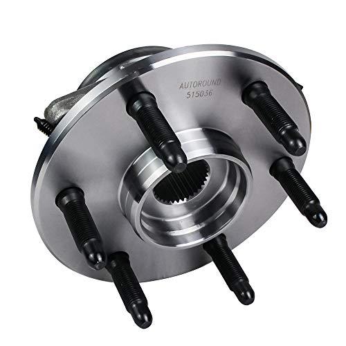 515036 Front Wheel Hub & Bearing Assembly for 4x4 4WD Chevy Silverado, Tahoe, Avalanche, Suburban, Express 1500, GMC Sierra, Yukon, Savana, Cadillac Escalade ESV EXT 6 Lug w/ABS - fast shipping 🇺🇸