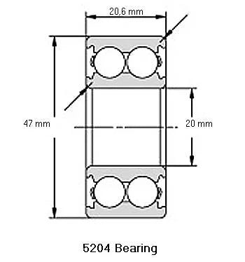 5204 Bearing Angular contact 5204 - fast shipping 🇺🇸