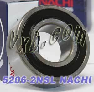 5206-2NSL Nachi Angular Contact Bearing - Double Row - 30x62x23.8 Bearing - fast shipping 🇺🇸