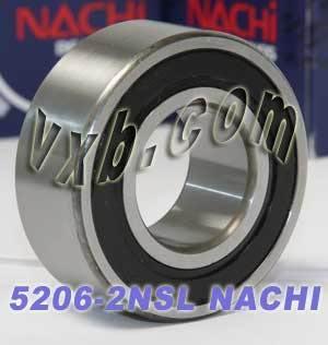 5206-2NSL Nachi Angular Contact Bearing - Double Row - 30x62x23.8 Bearing - fast shipping 🇺🇸