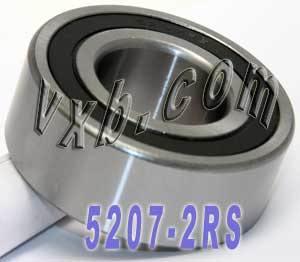 5207-2RS Sealed 35x72x27 Angular Contact Bearing - fast shipping 🇺🇸