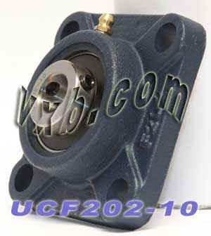 5/8 Bearing UCF-202-10 + Square Flanged Cast Housing Mounted Bearing - fast shipping 🇺🇸