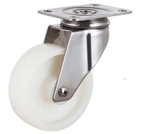5" 286 Lbs Caster Wheel - Plate Stainless Steel Nylon - fast shipping 🇺🇸