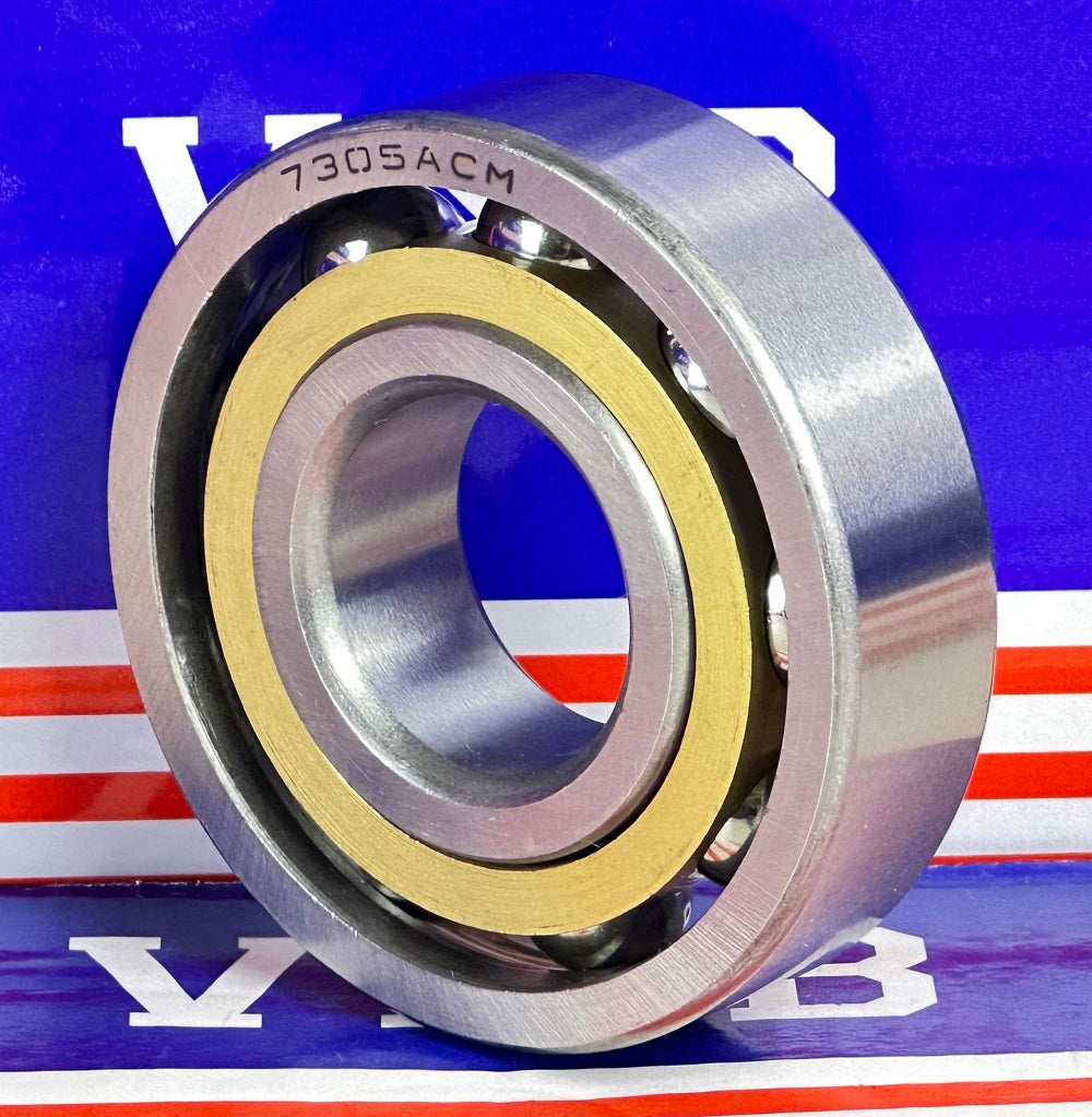 7305ACM Angular Contact bearing Bronze Cage 25x62x17mm - fast shipping 🇺🇸