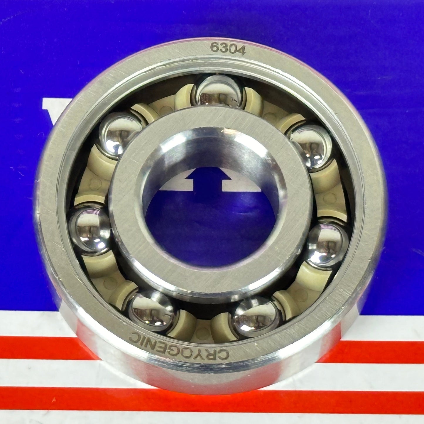 Cryogenic 6304 Ball Bearing Stainless Steel ABEC 3 PEEK cage - fast shipping 🇺🇸
