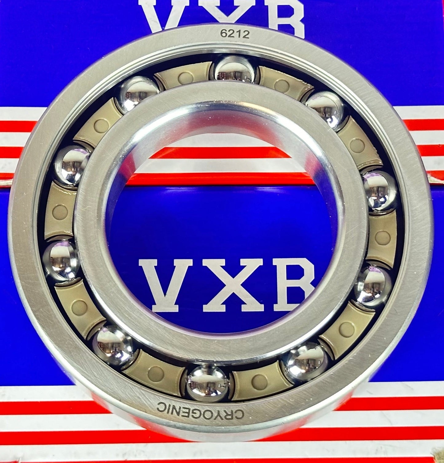 Cryogenic 6212 Ball Bearing Stainless Steel ABEC 3 PEEK cage - fast shipping 🇺🇸