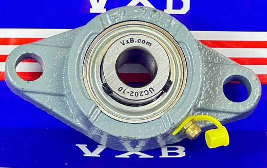5/8 Bearing UCFL202-10 + 2-Bolt Flanged Housing Mounted Bearing - fast shipping 🇺🇸