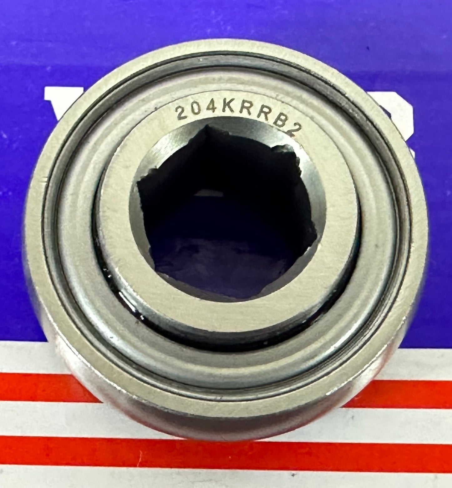 204KRRB2 Agricultural Machinery bearing - Two Single lip Seals & Hex bore - fast shipping 🇺🇸