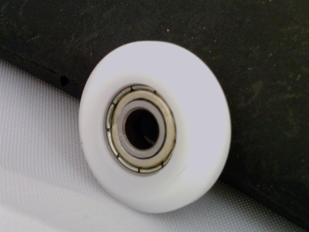 5mm Bore Bearing - 22mm White Plastic Tire 5x22x7mm - fast shipping 🇺🇸