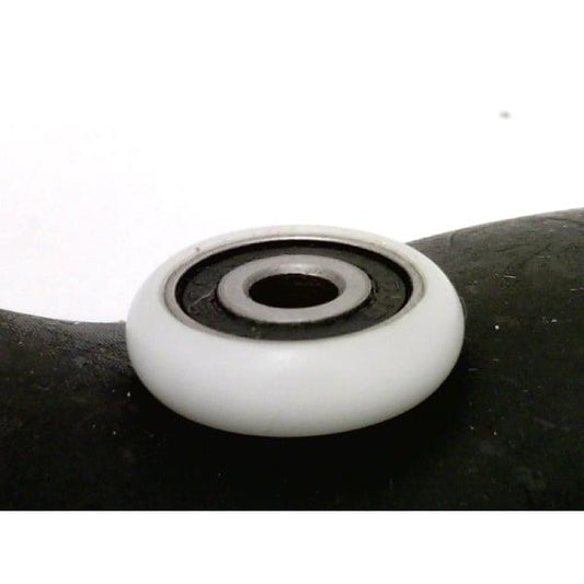 5mm Bore Bearing - 25mm White Plastic Tire 5x25x6mm - fast shipping 🇺🇸