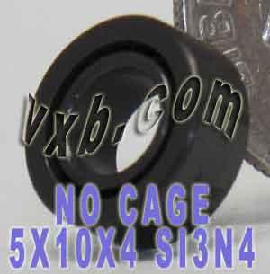 5x10x4 Full Complement Full Ceramic Bearing Si3N4 Miniature - fast shipping 🇺🇸