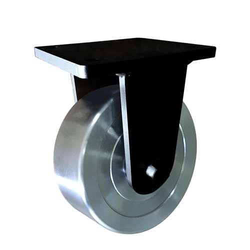 6" Caster Wheel 3307 Lbs Fixed Cast iron PU Top Plate - fast shipping 🇺🇸
