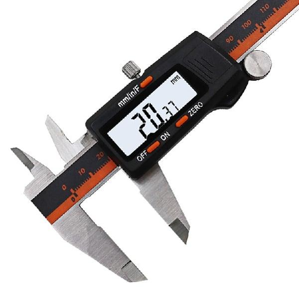 6" Fraction Vernier Caliper Inch/Metric/Fractions Black Color - fast shipping 🇺🇸