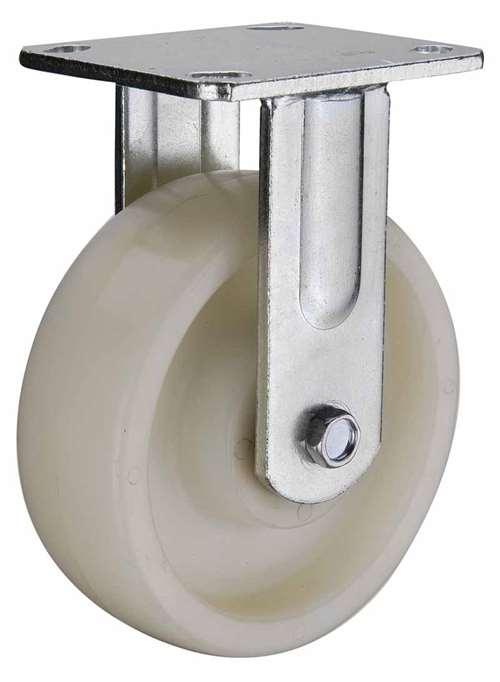 6" Heavy Duty Caster Wheel 1543 Lbs Fixed Polyamide (Nylon) Top Plate - fast shipping 🇺🇸
