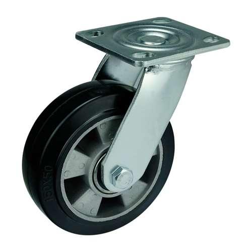 6" Heavy Duty Caster Wheel 551 Lbs - Aluminum core - Rubber Top Plate - fast shipping 🇺🇸
