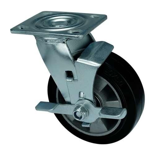 6" Heavy Duty Caster Wheel 551 Lbs - Aluminum core - Rubber Top Plate - fast shipping 🇺🇸