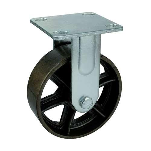 6" Heavy Duty Caster Wheel 617 Lbs Fixed Cast iron Top Plate - fast shipping 🇺🇸