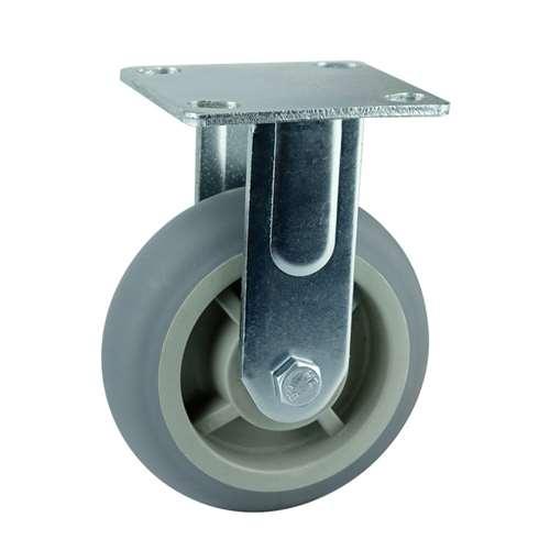 6" Heavy Duty Caster Wheel 617 Lbs Fixed Polypropylene core - TPR - Top Plate - fast shipping 🇺🇸