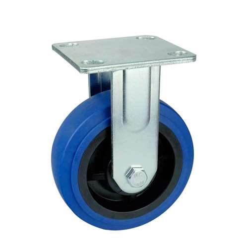 6" Heavy Duty Caster Wheel 617 Lbs Fixed - TPR - Top Plate - fast shipping 🇺🇸