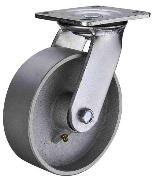 6" Heavy Duty Caster Wheel 661 Lbs - Cast Iron Top Plate - fast shipping 🇺🇸