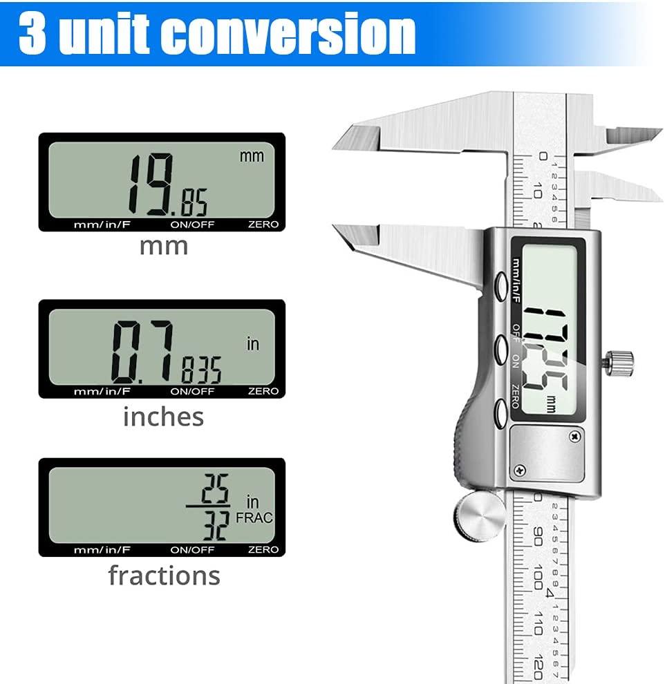 6"/150mm Metric Fractions Vernier Caliper - fast shipping 🇺🇸
