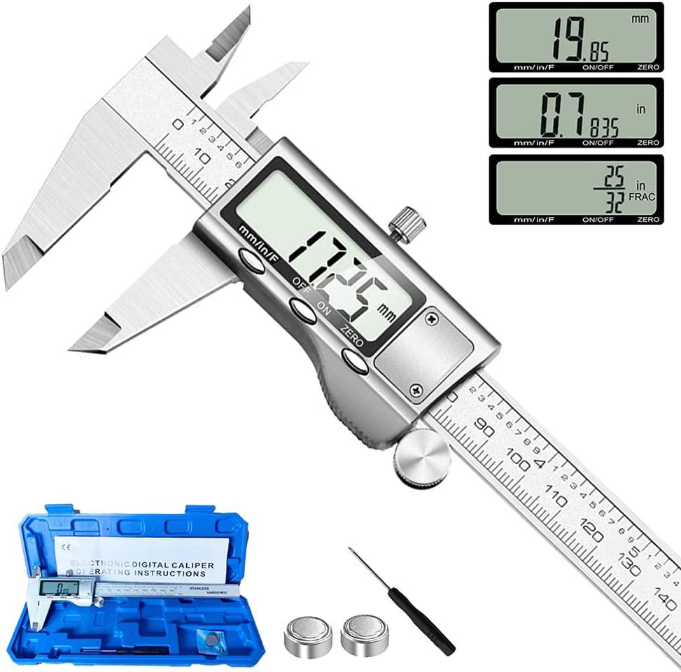 6"/150mm Metric Fractions Vernier Caliper - fast shipping 🇺🇸