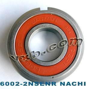 6002-2NSENR Nachi Bearing 15x32x9 Sealed C3 Snap Ring Bearing - fast shipping 🇺🇸
