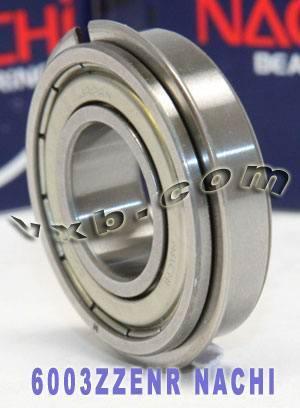 6003ZZENR Nachi Bearing 17x35x10mm - Double Shielded C3 Snap Ring Japan Made - fast shipping 🇺🇸