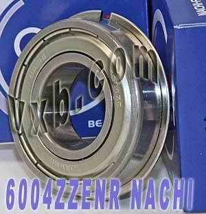 6004ZZENR Nachi Bearing Shielded C3 Snap Ring Japan 20x42x12mm Bearing - fast shipping 🇺🇸