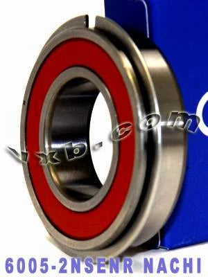 6005-2NSENR Nachi Bearing 25x47x12 Sealed C3 Snap Ring Bearing - fast shipping 🇺🇸