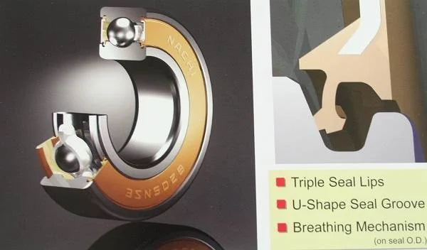 6021-2NSENR Nachi Bearing Sealed C3 Snap Ring 105x160x26 Bearings - VXB Ball Bearings